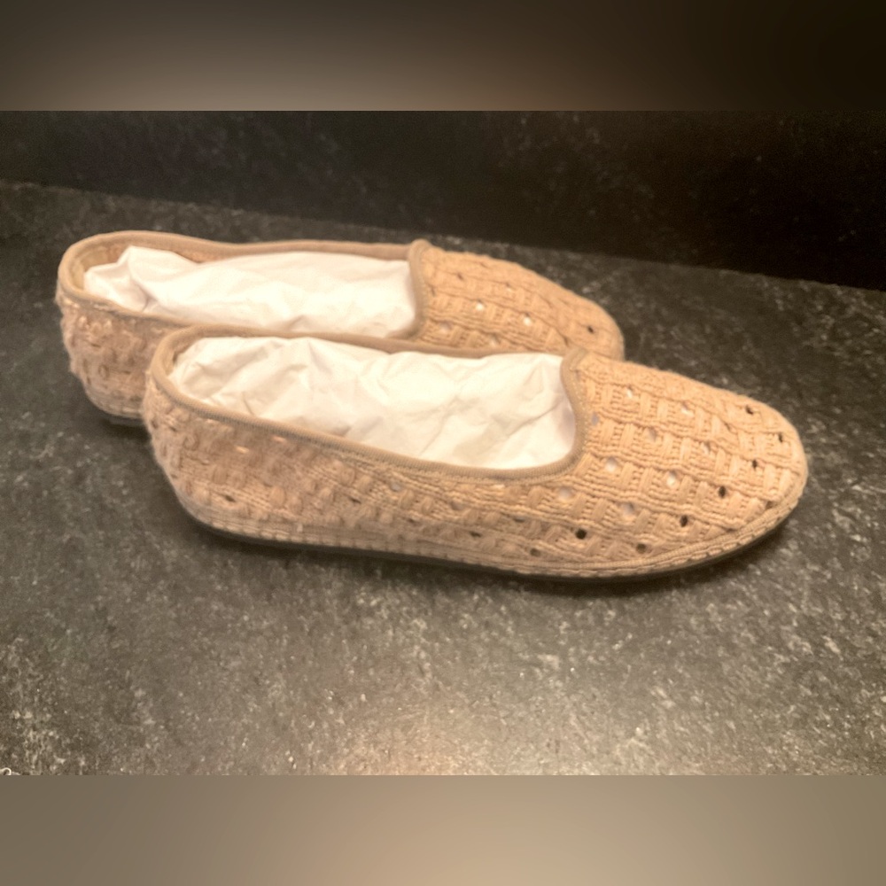 Luxury Piedaterre Venezia flat shoes Venetian woven espadrilles Size 37 US 6